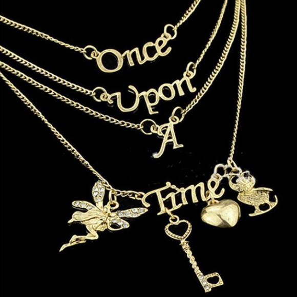 unbranded Jewelry - Once upon a time gold tone fairy tale necklace nwt